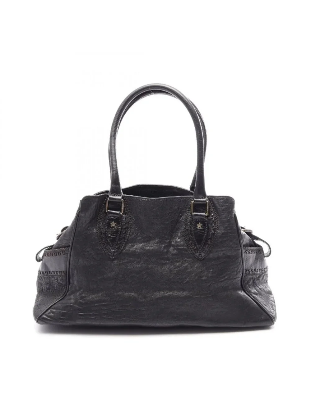 Fendi Handbag Etonico Black Leather